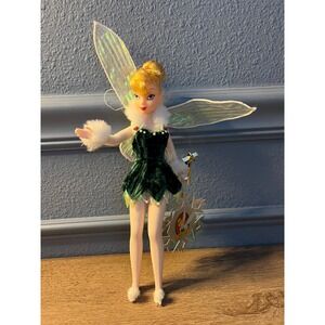 Disney Fairies Tinkerbell Doll Winter Outfit Magic Wand Fuzzy Trim